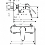 Набор гигиенического душа Hansgrohe Novus 7106000S