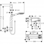 Душевой набор hansgrohe ShowerTablet Select 300/Raindance Select E 120 3jet/Combi 27026000