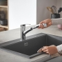 Смеситель для кухни с выдвижным изливом Grohe Eurosmart 30305001
