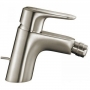 Смеситель для биде Hansgrohe Planis Steel Optic (14082800)