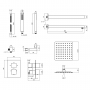 Термостатическая душевая система скрытого монтажа Qtap Aqauarius 65T103NGC