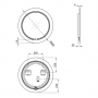 Зеркало Qtap Jay N R590 с LED-подсветкой QT07782504W