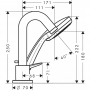 Смеситель hansgrohe Logis на борт ванны 71313000