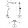 Душевая система hansgrohe Raindance Select S S300 2jet Showerpipe с термостатом 27133400