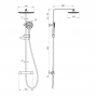 Душевая система с термостатом Imprese CENTRUM LT T-15300LT