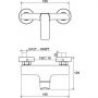 Смеситель для душа Ravak FL 032.00/150 150 мм