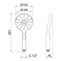 Лейка для ручного душа Qtap Rucni A121O3PCC