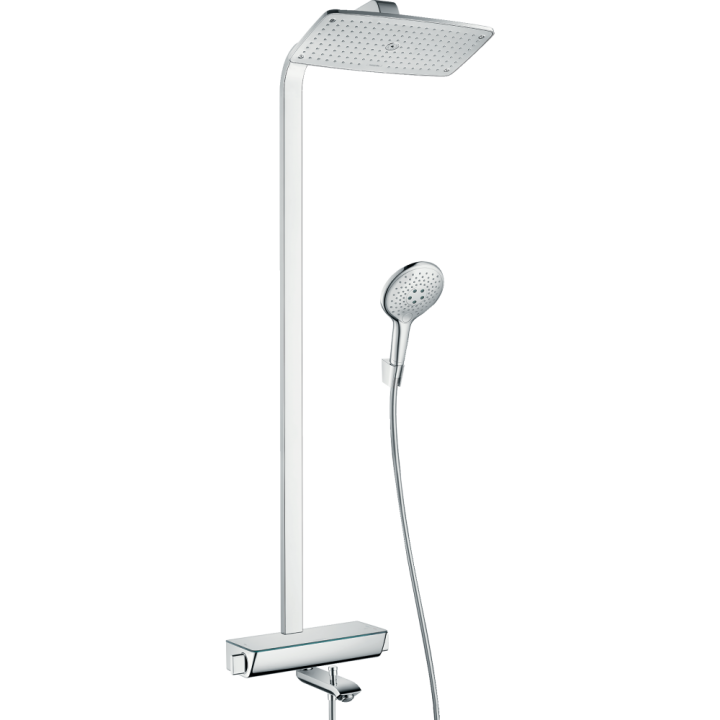 Душевая система hansgrohe Raindance Select E 360 Showerpipe с термостатом для ванны, хром 27113000