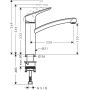 Смеситель для кухни Hansgrohe MySport M steel optic (13861800)