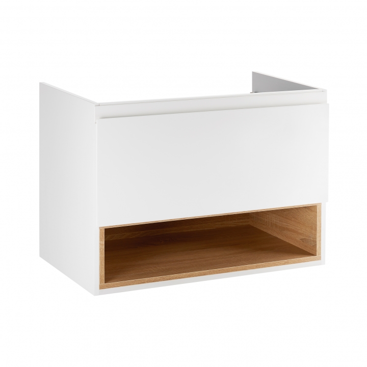 Тумба підвісна Qtap Robin 800х580х500 WHITE/WHITISH OAK QT1374TPВ8001NWWO