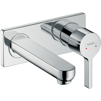 Смеситель hansgrohe Metris S для раковины настенный, хром 31162000