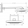 Верхний душ hansgrohe Raindance Select E 300 3jet, белый/хром 26468400