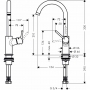 Смеситель для раковины hansgrohe Talis с поворотным изливом и сливным клапаном Push-Open, хром 32082000