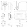 Термостатическая душевая система скрытого монтажа Qtap Votice QT65T105NGCSET