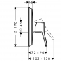 Смеситель hansgrohe Metris Classic для душа 31676000