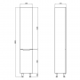 Пенал напольный Qtap Scorpio QT1475PN1901KRW