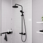 Душевая система Hansgrohe Vernis Blend Showerpipe 200 1jet с термостатом, Matt Black (26276670)