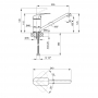Змішувач для кухні Lidz Mars 002 (k40) LDMAR002CRM34846 Chrome