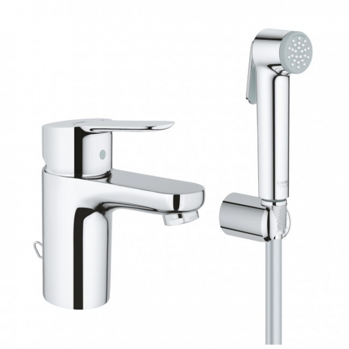 Смеситель для умывальника с гигиеническим душем Grohe BauEdge 23757000