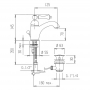 Смеситель для раковины Bianchi Liberty LVBLIB2002034IACRM