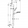 Душевой набор hansgrohe Crometta Vario EcoSmart 90, белый/хром 26538400