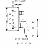 Смеситель hansgrohe Metris для ванны 31454000