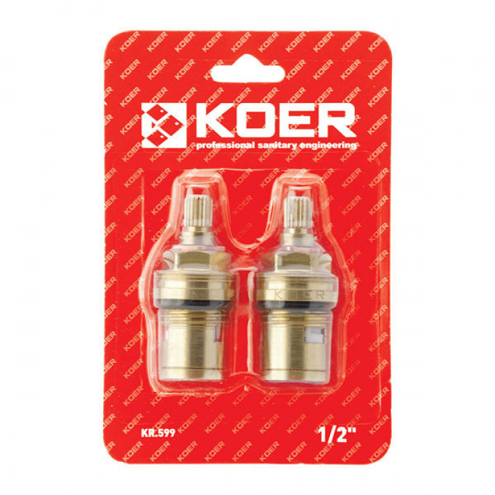 Кранбуксы KOER KR.599 КОМПЛЕКТ (2 шт/БЛИСТЕР) керамика MF-1/2