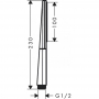 Ручной душ hansgrohe Rainfinity 100 1jet 26866000