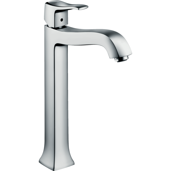 Смеситель hansgrohe Metris Classic для раковины с высоким изливом и сливным гарнитуром, хром 31078000