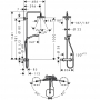 Душевая система hansgrohe Croma Select E 180 с термостатом 27256400