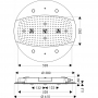 Верхний душ hansgrohe Raindance Rainmaker Air 3jet 600 с подсветкой, хром 28404000