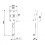 Лейка для ручного душа Qtap Rucni A121N3KBB