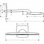 Верхний душ hansgrohe Raindance E 430 AIR 1jet, хром 27372000