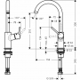 Смеситель hansgrohe Talis для раковины с фиксированным изливом и сливным клапаном Push-Open, хром 32080000