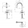 Смеситель для кухни с рефлекторним изливом Lidz (CRM) 22 40 008 04