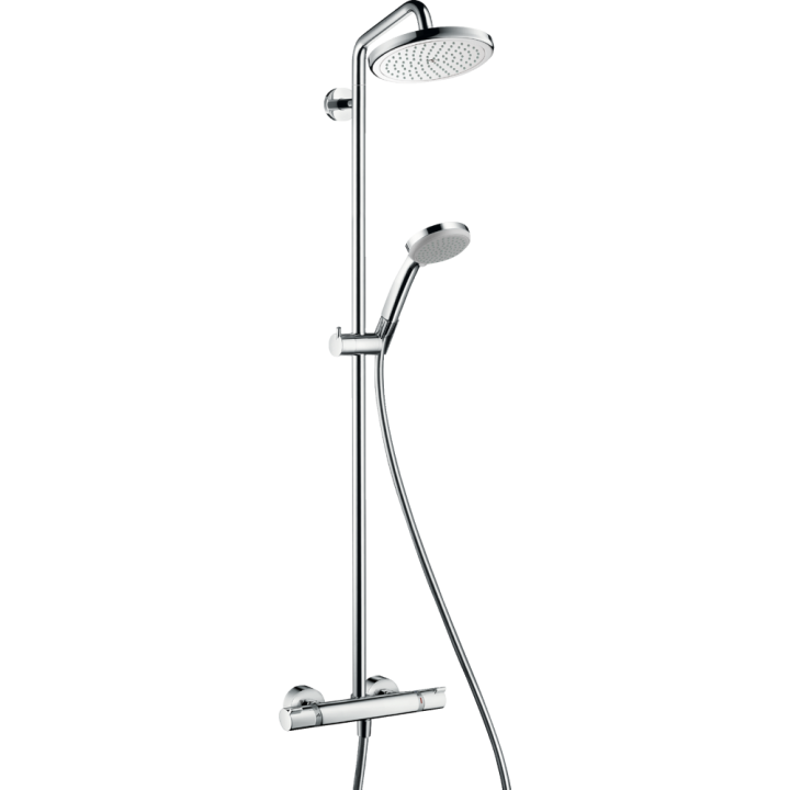 Душевая система hansgrohe Croma 220 Showerpipe EcoSmart с термостатом 27188000