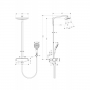 Душевая система Hansgrohe Raindance Select E 300 2jet Showerpipe (27128400)