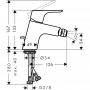 Смеситель для биде Hansgrohe Focus E2 31920000 с донным клапаном