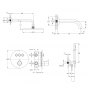 Душева система с термостатом Imprese Smart Click (ZMK101901225)