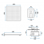 Душевой гарнитур скрытого монтажа REA FENIX + BOX хром